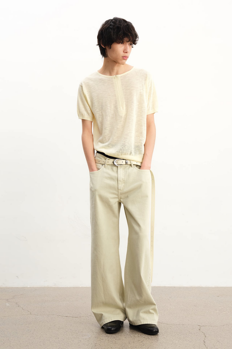 Dyed Straight Leg Jeans