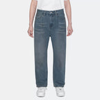 Vintage Washed Straight-Leg Jeans