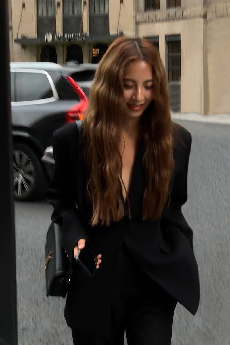 Black Minimal Suit Jacket