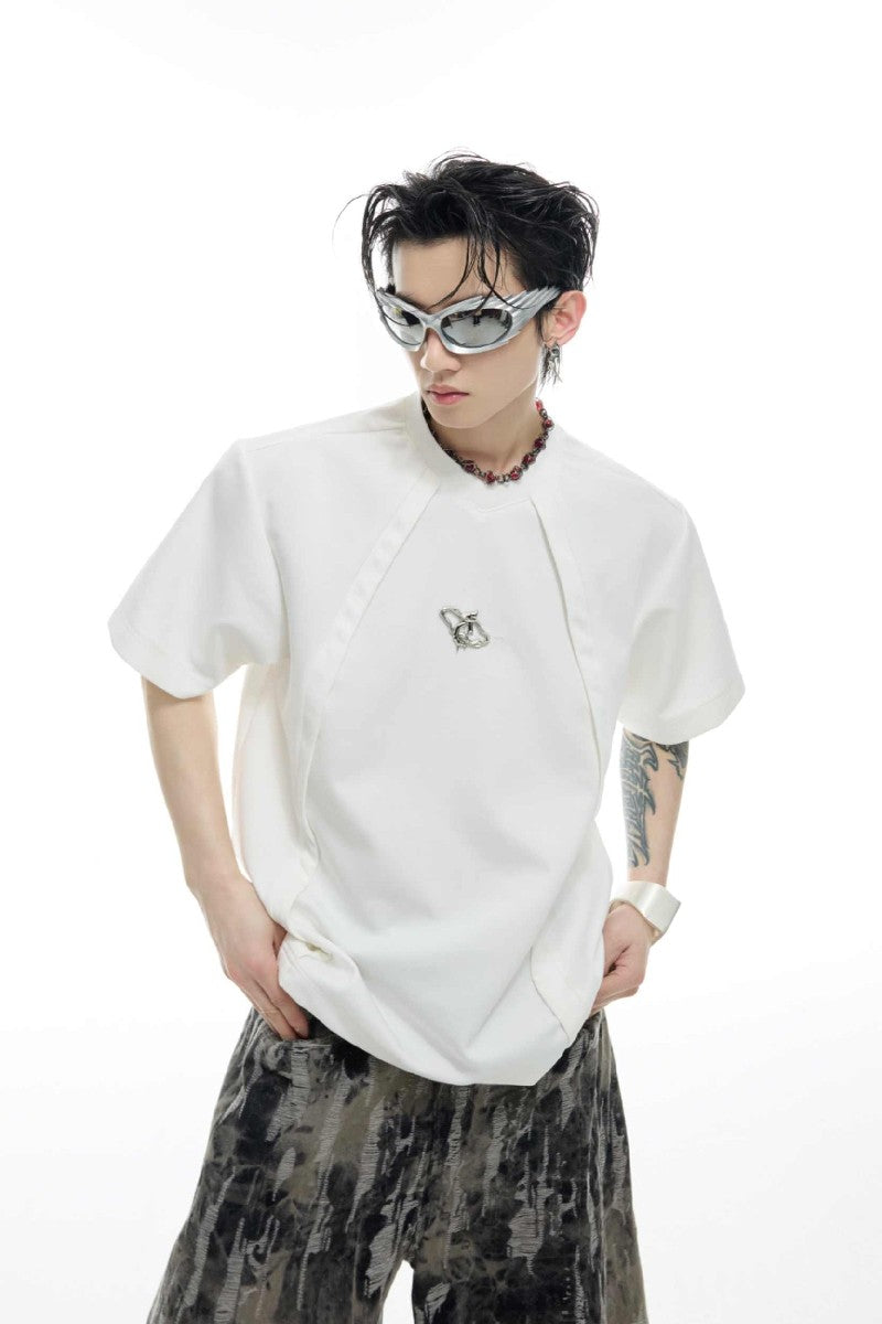 Deconstructed Logo Boxy Tee
