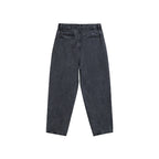 Washed Loose Pleated Jeans