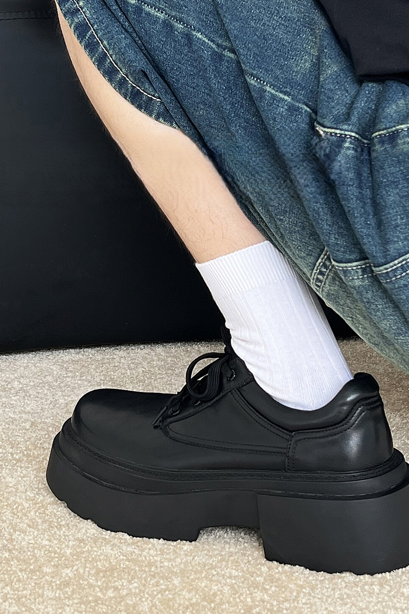 Chunky Platform Derby Shoes
