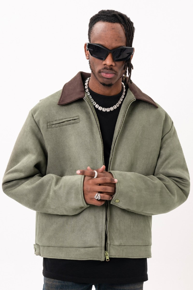 Suede Pilot Jacket