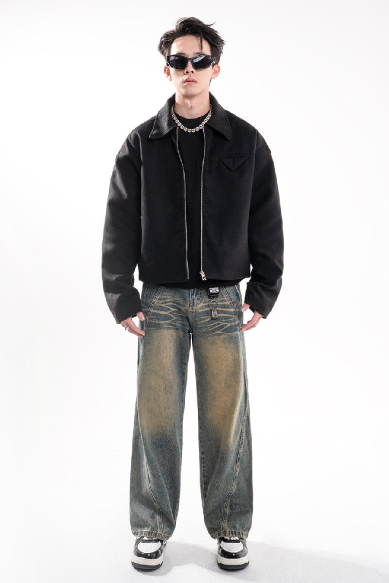 Cropped Work Jacket