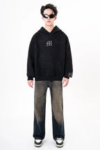 Distressed Straight Loose Jeans