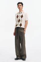 Straight Pleated Trousers