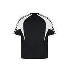 Retro Colorblock Stripe Sports Tee