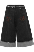Cuffed Hem Denim Shorts - EU Only