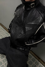 Carbon Trim Biker Jacket