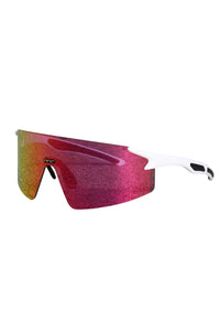 3 Lenses White Frame Red Lenses