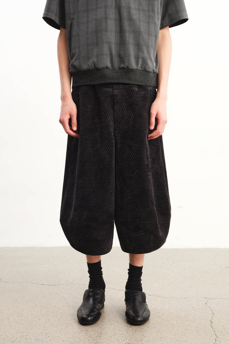 Textured Wide Leg Capris
