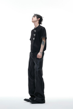 Asymmetric Embroidered T-Shirt