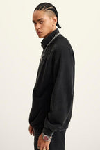 Washed Fleece Zipper Jacket