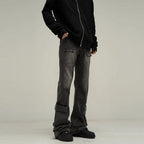 Washed Pockets Jeans