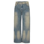 Front Pockets Straight Jeans