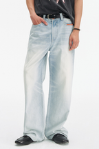 Washed Straight Jeans