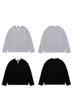 Layered V Neck Waffle Shirt