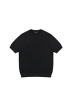 Jacquard Cotton Knit T-Shirt