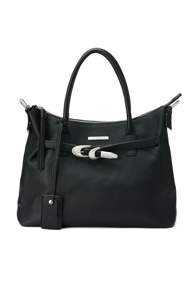 Textured Leather Tote Bag