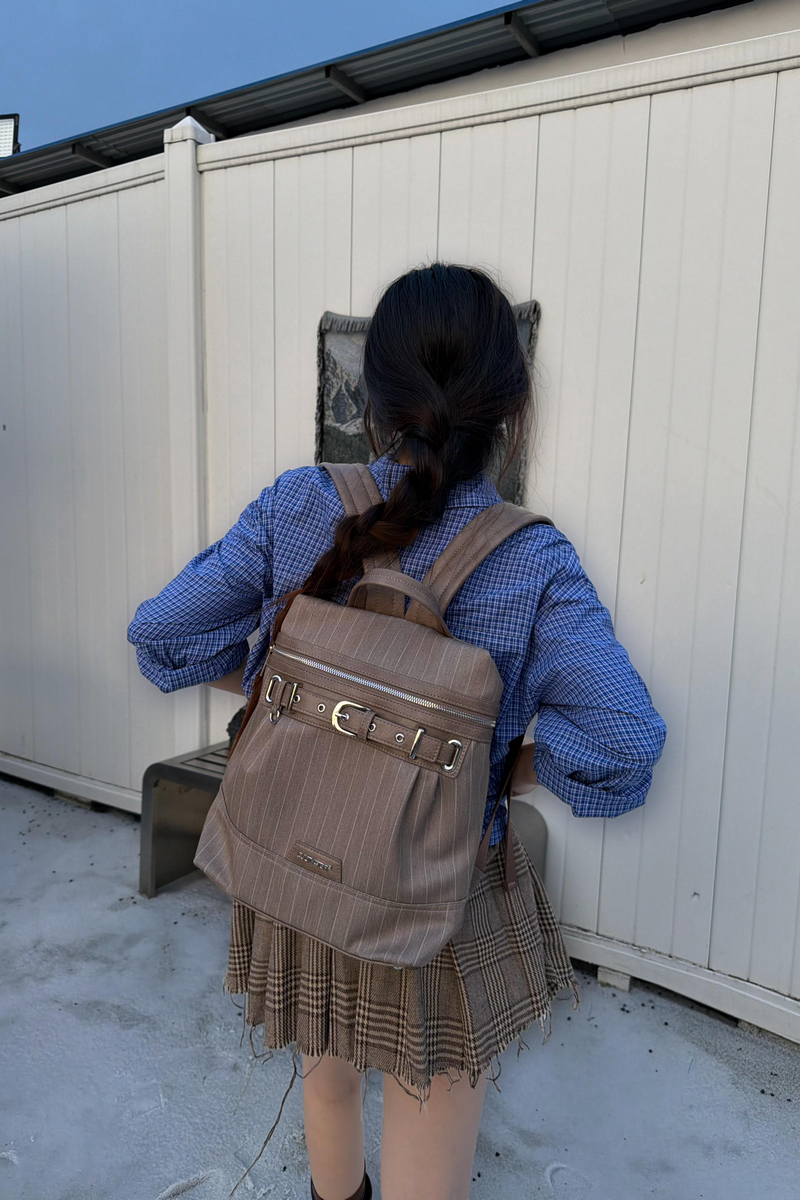 Old Money Pinstripe Backpack