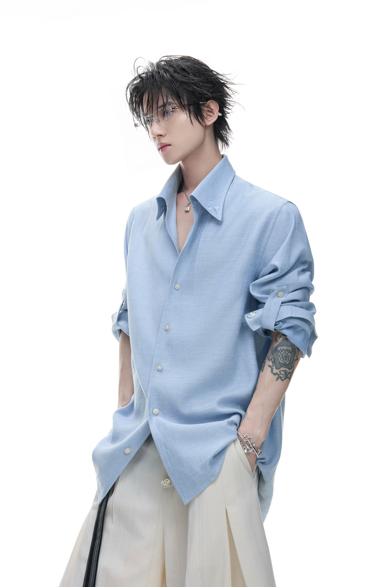 Textured Linen Shirt