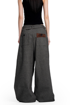 Houndstooth Pleated Trousers