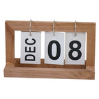 Wooden Page Turning Calendar