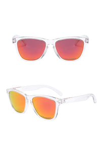 Transparent frame red film