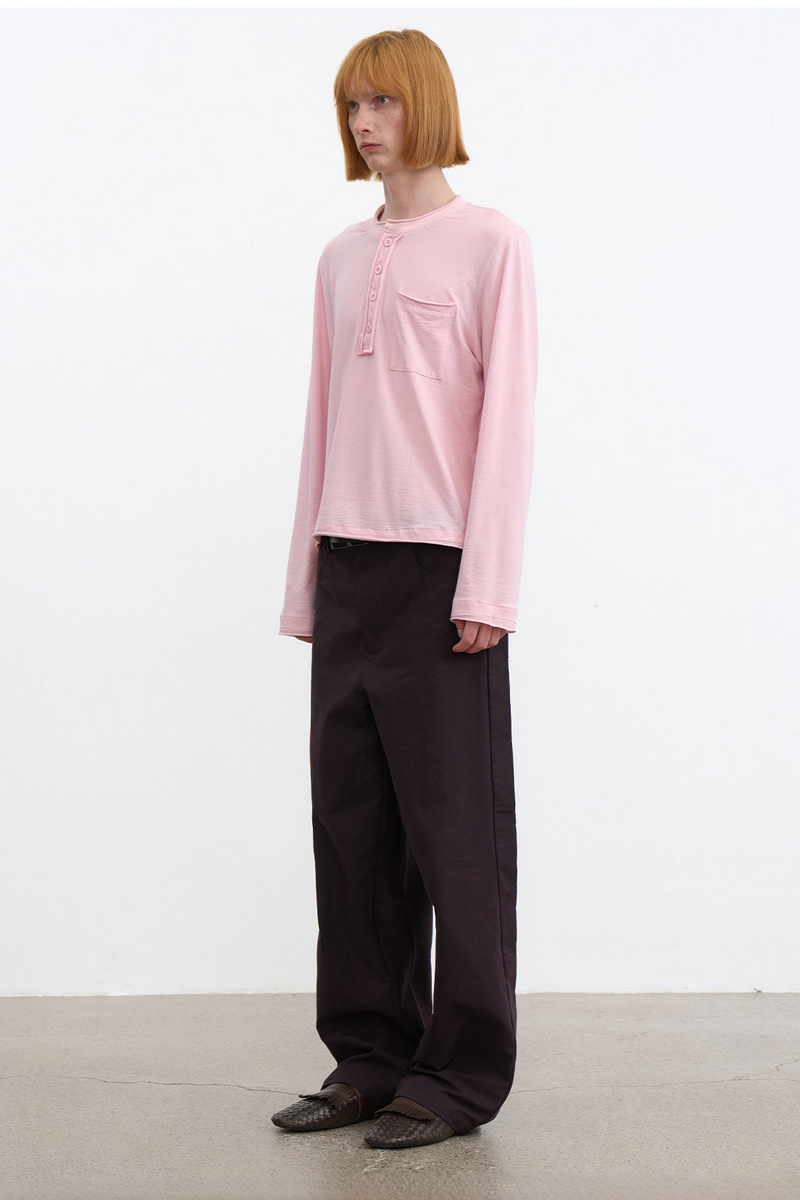 Pocket Henley Long Sleeve