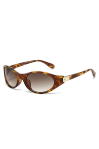 Leopard Print Frame Double Brown Sheet