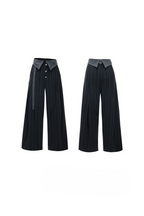 Embroidered Wide Leg Trousers