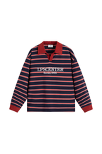 Striped Long Sleeve Polo