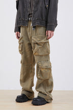 Oversized Straight Cargo Trousers