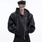 PU Leather Oversized Jacket