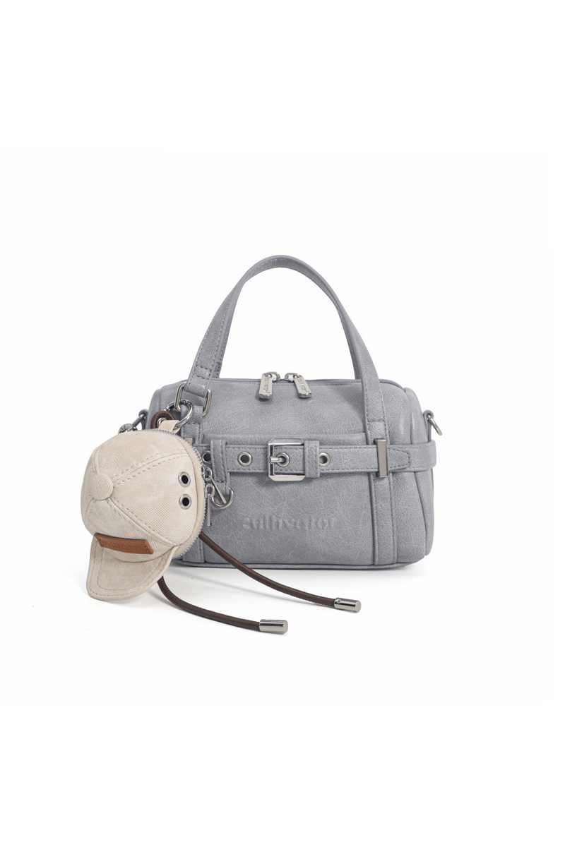 Leather Moto Pillow Bag