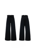 Pinstripe Wide Leg Trousers