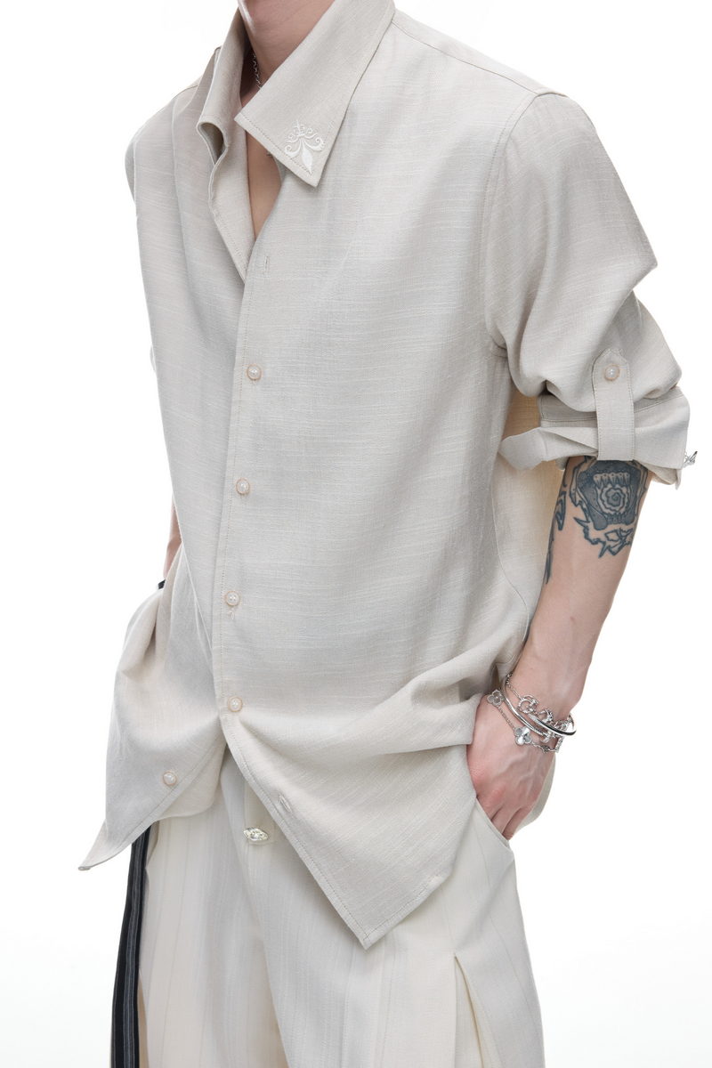 Textured Linen Shirt