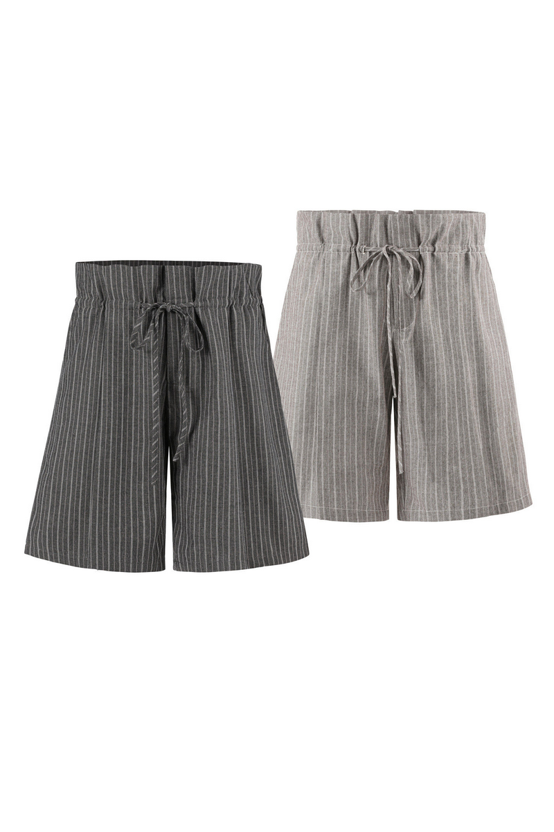Striped Linen Shorts