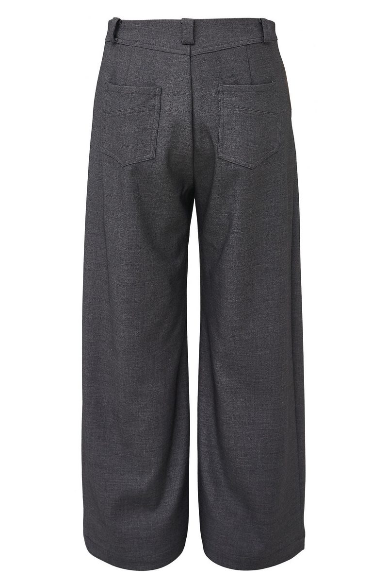 Layered Pleated Wide Pants