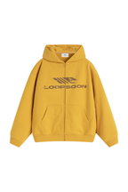 Distressed Zip Hoodie