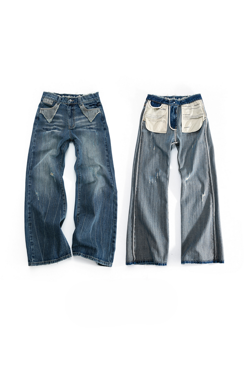 Distressed Flare Jeans