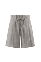 Striped Linen Shorts