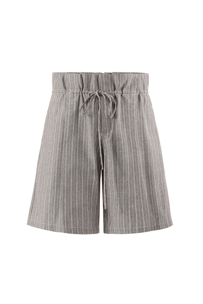 Striped Linen Shorts