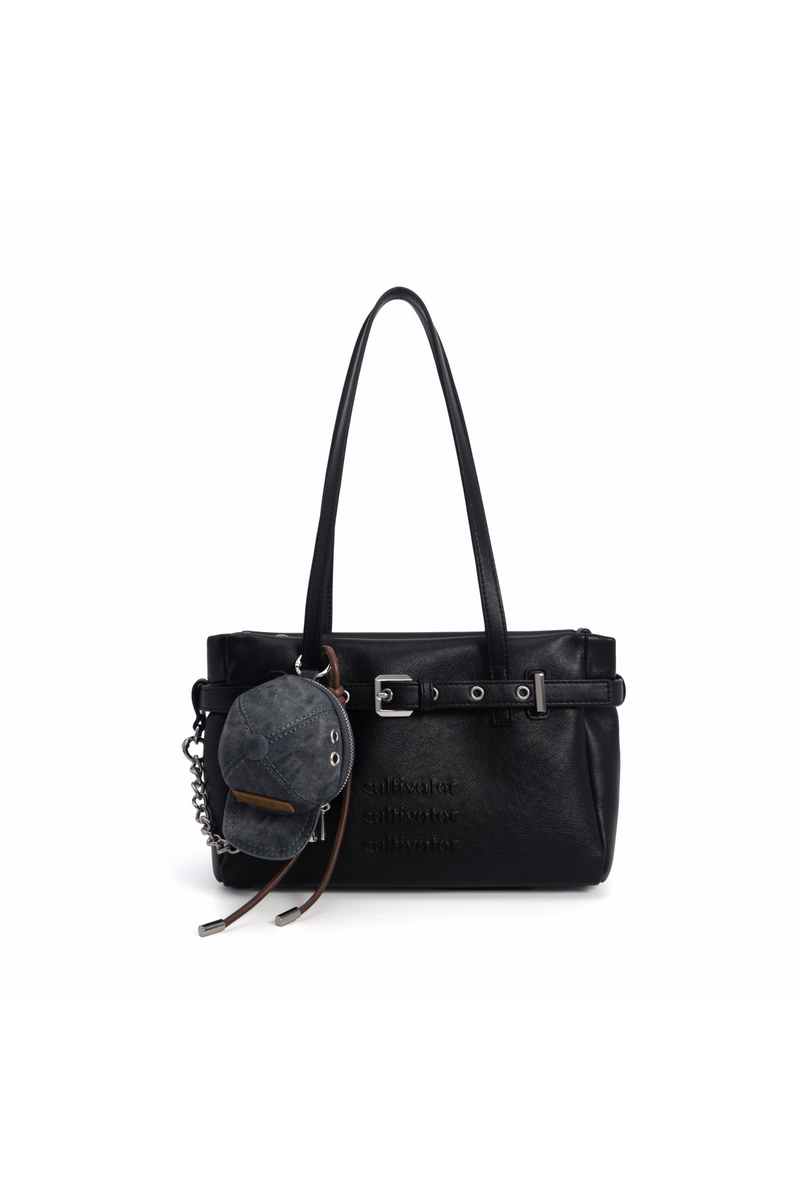 Leather Moto Shoulder Bag
