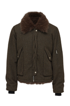 Fur Collar Wool Jacket