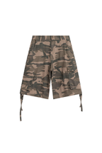 Camo Cargo Drawstring Shorts