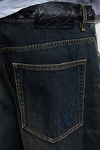 Vintage Wash Straight Jeans