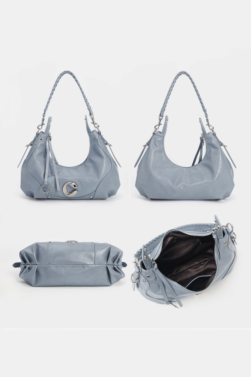 Retro Crescent Hobo Bag