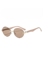 Rimless Oval Sunglasses