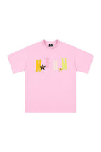 Embroidered Leather Logo Tee